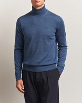J.lindeberg Kaden Merino Turtleneck Vintage Indigo Melange