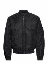 Recycled Sateen Hero Bomber Bombertakki Takki Black Calvin Klein