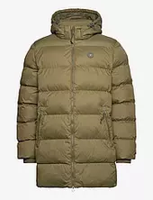Active Cloud Mid Length Jacket Vuorillinen Takki Topattu Takki Khaki Green Gant