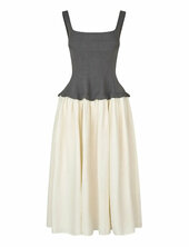 2409 Textured Tailoring, Corset Lon Polvipituinen Mekko Grey Stine Goya