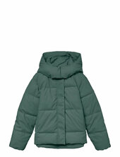 Vmgretakylie Short Coated Jacket Noos Vuorillinen Takki Topattu Takki Green Vero Moda