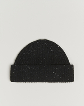 Nn07 Wool Donegal Sailor Beanie Black