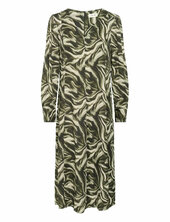 Crbeva Dress Polvipituinen Mekko Green Cream