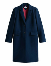 Classic Sb Wool Reg Coat Villakangastakki Pitkä Takki Navy Tommy Hilfiger