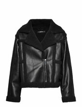 Cami Sherling Jacket Nahkatakki Black Gina Tricot