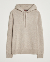 Morris Hertford Lambswool Hoodie Khaki