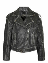 Nmaika L/s Leather Jacket Nahkatakki Black Noisy May
