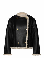 Faux Shearling Short Jacket Nahkatakki Black Gant