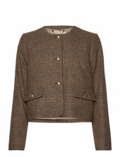 Barbour Corina Collarless Tailored Jacket Villakangastakki Brown Barbour