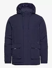 Outerwear Vuorillinen Takki Topattu Takki Navy Blend