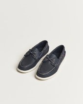 Sebago Dockside Nubuck Boat Shoe Blue Navy