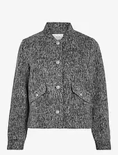 Vichichi L/s Short Jacket/r Villakangastakki Grey Vila