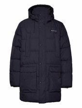 D2. Long Alta Down Jacket Vuorillinen Takki Topattu Takki Navy Gant
