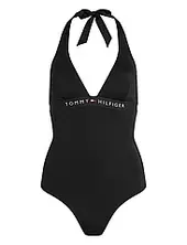 Halter Piece Uimapuku Uima-asut Black Tommy Hilfiger
