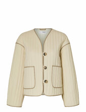 Slflinn Quilted Jacket Tikkitakki Cream Selected