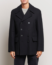 Gloverall Churchill Reefer Peacoat Black