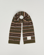 Gant Fair Isle Scarf Country Green