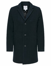 Onsjaylon Wool Coat Otw Villakangastakki Pitkä Takki Black Only & Sons