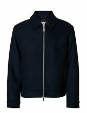 Slhphilip Wool Blend Jkt Noos Villakangastakki Navy Selected