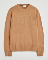 Lacoste Carded Wool Crew Neck Datte Chine