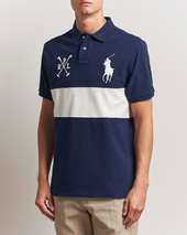 Polo Ralph Lauren Custom Slim Block Stripe Polo Newport Navy/nevis