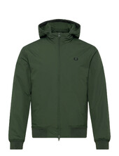 Hooded Brentham Jkt Vuorillinen Takki Topattu Takki Green Fred Perry