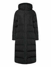 Hill Puffer Parka Topattu Pitkä Takki Black Tretorn