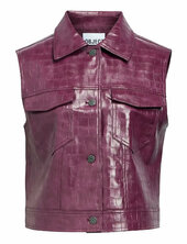 Objsalva S/l Pu Vest E Aw Fair 25 Nahkatakki Burgundy Object