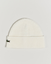 Lacoste Wool Knitted Beanie Flour