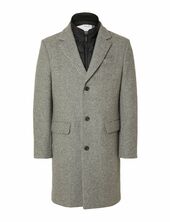 Slhnew Joseph Coat Noos Villakangastakki Pitkä Takki Grey Selected