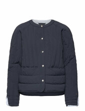 Mixed Baffle Lw Jacket Vuorillinen Takki Topattu Takki Navy Tommy Hilfiger
