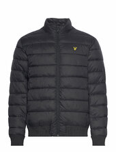 Funnel Neck Wadded Jacket Vuorillinen Takki Topattu Takki Black Lyle & Scott