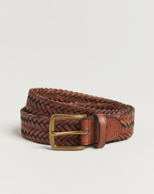 Polo Ralph Lauren Braided Leather Belt Polo Saddle