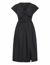 Barletta Poplin Tie Midi Dress Polvipituinen Mekko Navy French Connection