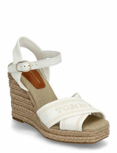 Tommy Hilfiger Espad High Wedge Korolliset Sandaalit Espadrillot White Tommy Hilfiger