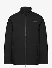 Climate Shell Jacket - Grs/vegan Vuorillinen Takki Topattu Takki Black Knowledge Cotton Apparel