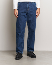 Carhartt Wip Single Knee Smith Denim Pants Blue Stone Washed