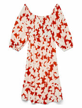 Vmdicthe 3/4 Square Calf Dress Wvn Ga Polvipituinen Mekko Multi/patterned Vero Moda