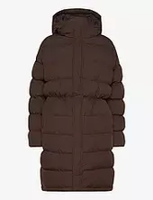 Recycle Jolene Jacket Topattu Pitkä Takki Brown Mads Nørgaard