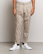 Nn07 Bill Wool Pleated Trousers Cement