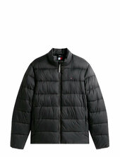 Mid Weight Stand Collar Jkt Vuorillinen Takki Topattu Takki Black Tommy Hilfiger
