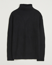 Les Deux Eddie Wool Rib Rollneck Black