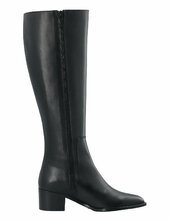 Biacarol Chelsea Knee High Boot Smooth Leather Korkeavartiset Saapikkaat Black Bianco
