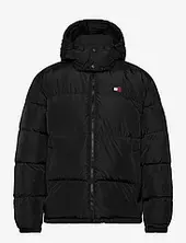 Tjm Alaska Puffer Ext Vuorillinen Takki Topattu Takki Black Tommy Jeans