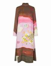 2263 Dry Viscose, Long Sleeve Midi Polvipituinen Mekko Multi/patterned Stine Goya