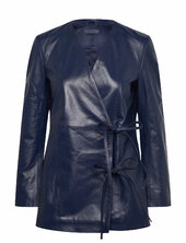 2nd Alotte - Fine Leather Nahkatakki Navy 2ndday