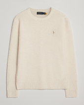 Polo Ralph Lauren Alpaca Crew Neck Sweater Cream Tonal