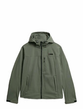 Hooded Soft Shell Trekker Jkt Vuorillinen Takki Topattu Takki Green Superdry