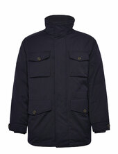 Padded Flannel Field Jacket Vuorillinen Takki Topattu Takki Navy Gant
