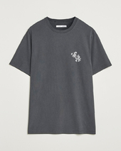 Samsøe Samsøe Phil Printed Crew Neck T-shirt Washed Black